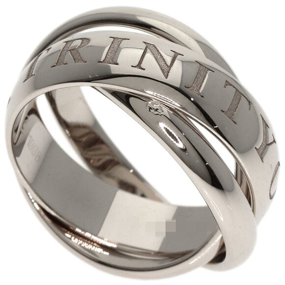 CARTIER 18k White Gold Trinity Ring #52 - Picture 1 of 9